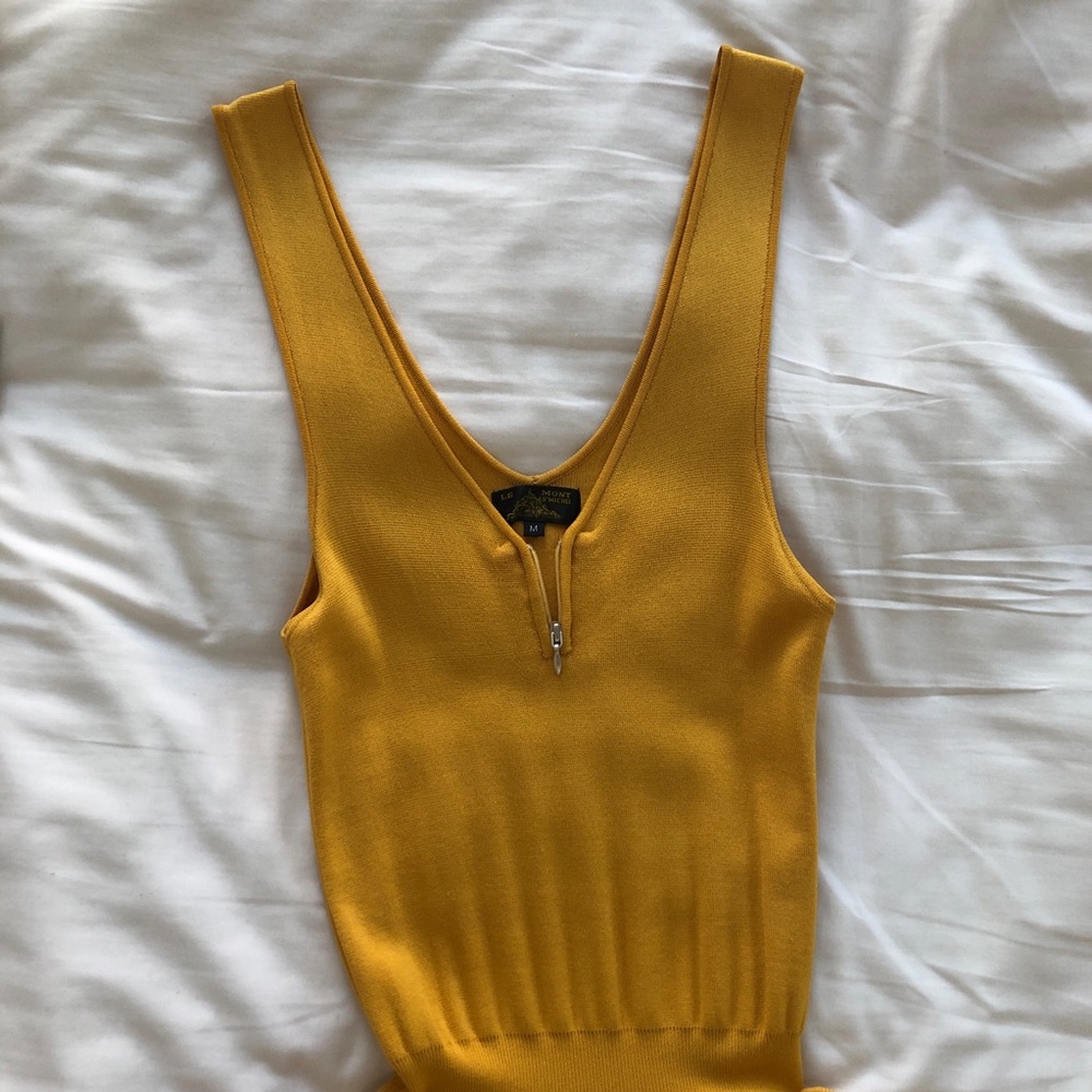 NWOT Yellow Le Mont S'Michel Dress